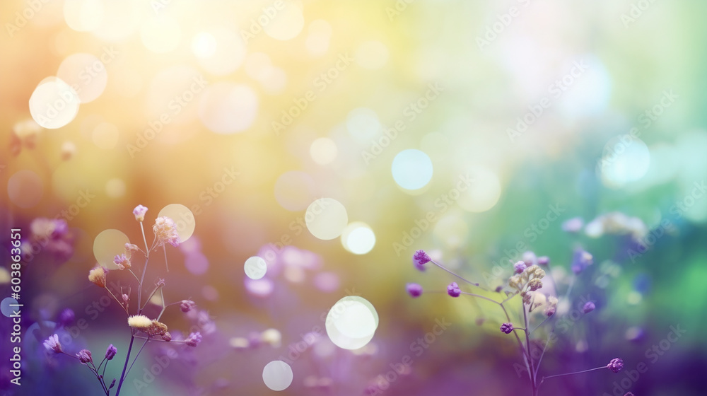 Natural plants blurred bokeh background. Generative AI Natural plants blurred bokeh background. Generative AI