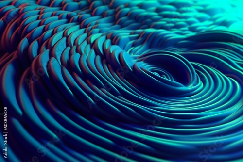 Abstract BLUE Background with Circles Waves in Movements