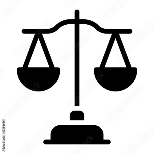 law glyph icon