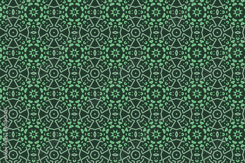 vector pattern with vintage green color for fabric