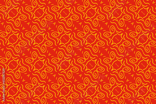 A red and orange pattern in seamless design vector illustration. Suitable for various design projects, such as backgrounds, textiles, and digital artwork.