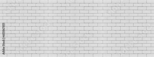 White brick wall texture used as background, Interior and exterior and backdrop design