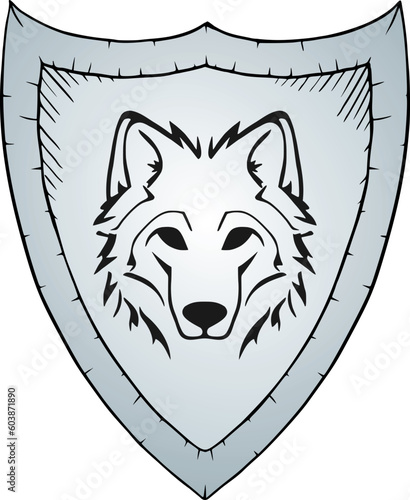 Medieval shield illustration