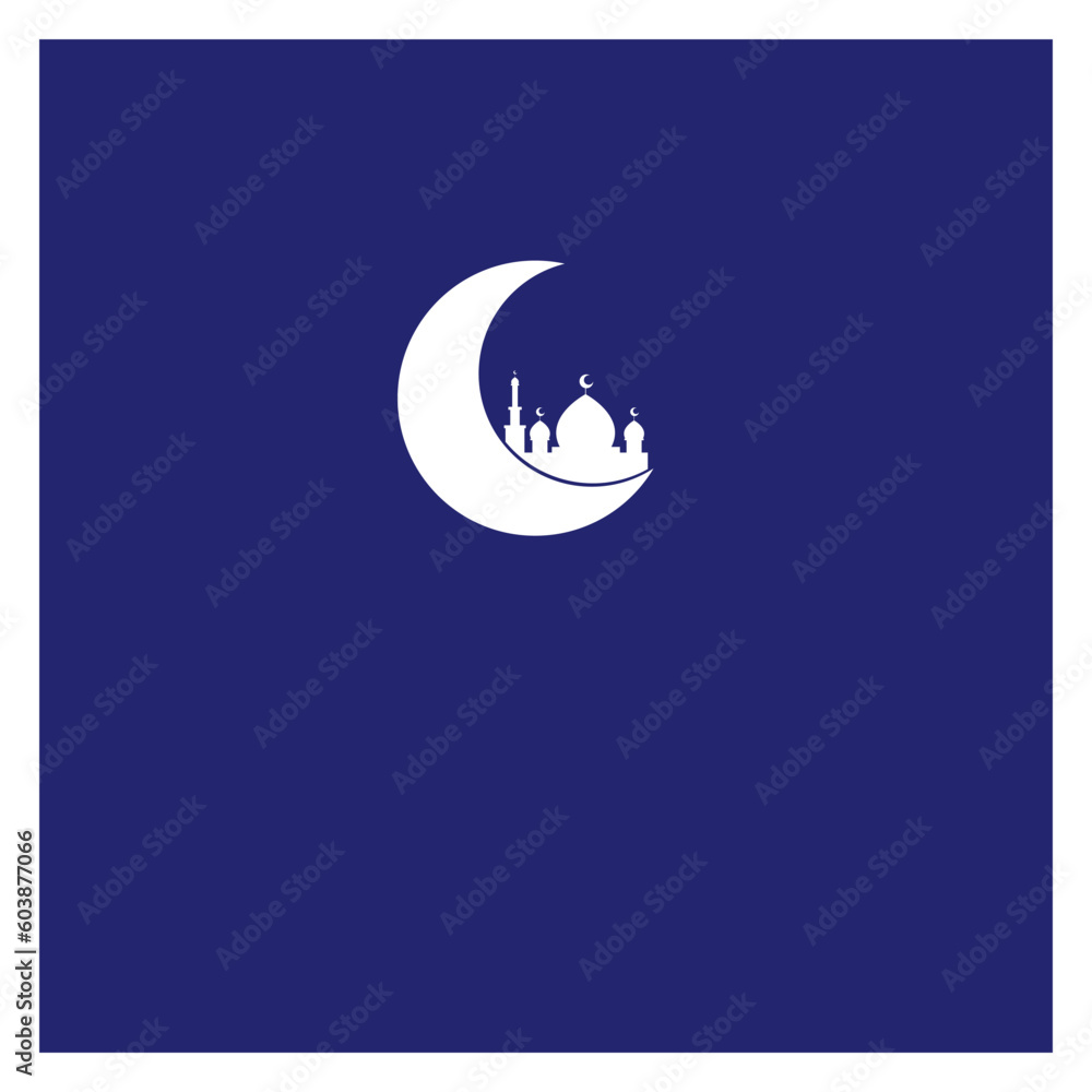 Naklejka premium the unique of mosque background vector design