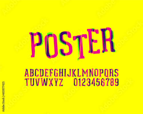 lost in Spider Verse Designer font set glitch font