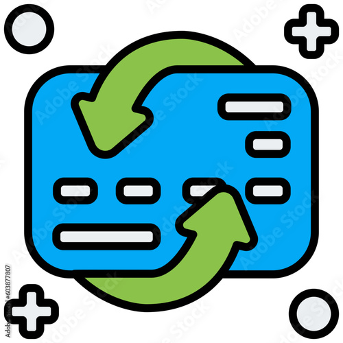 cashback outline color icon