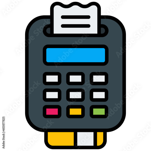 pos terminal outline color icon