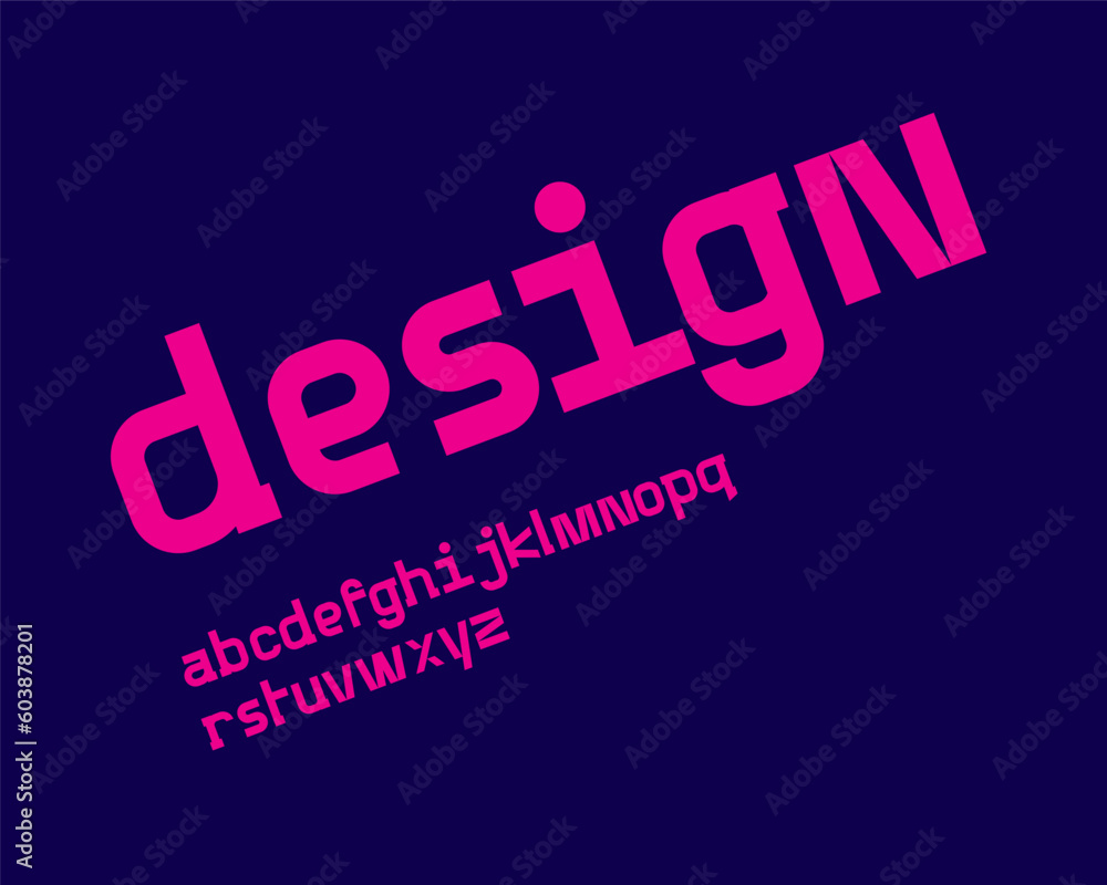 Classy modern designer font set