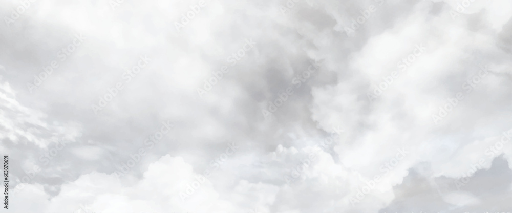 Grey sky. Nature background. Black clouds hanging in the sky