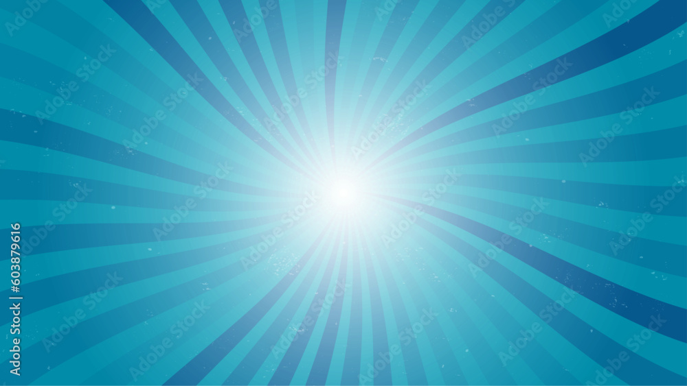Blue ray sunburst style abstract background. Pop art background, radial blue, comic, rays, illustration Blue ray sunburst style abstract background. Pop art background, radial blue, comic, rays, illustration