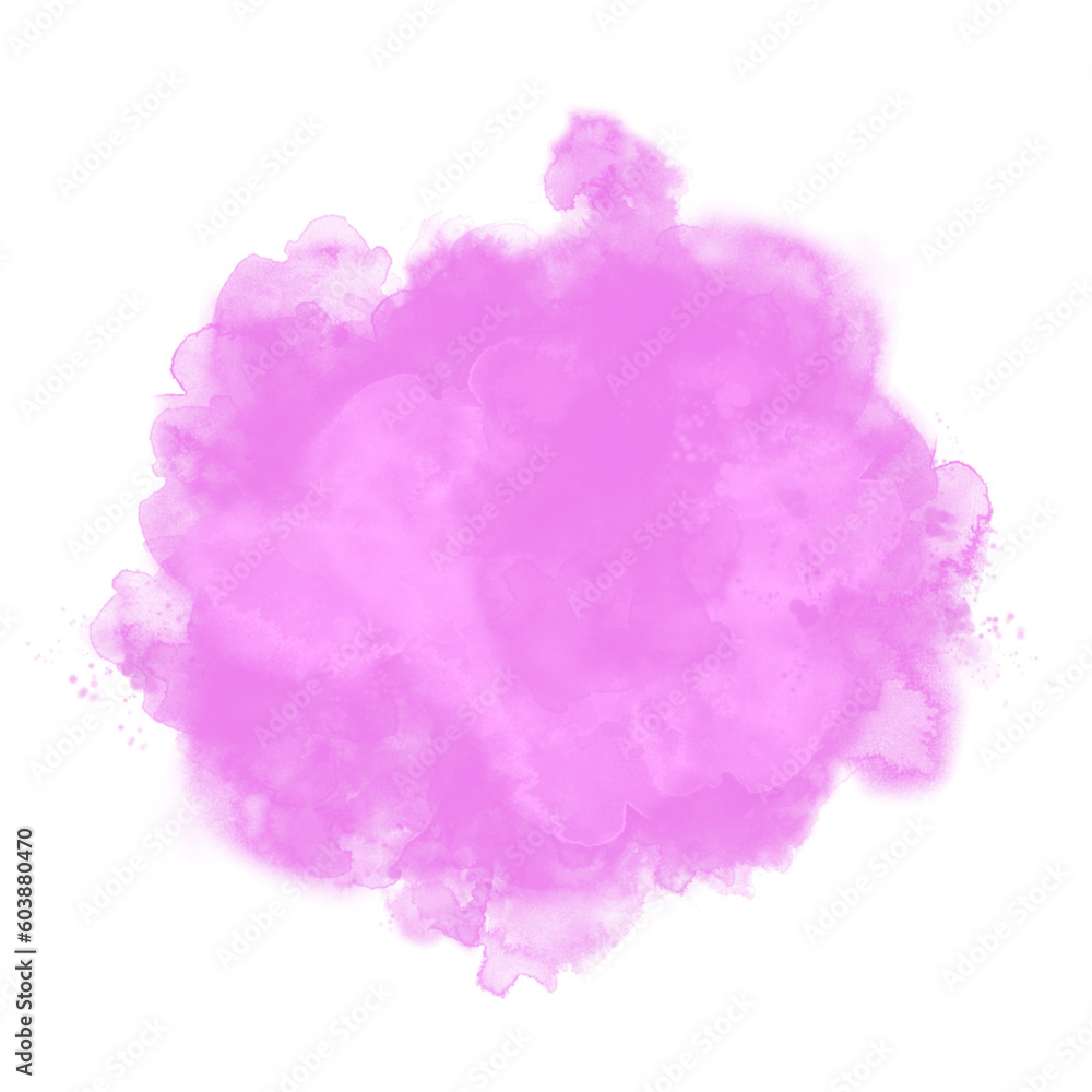 Abstract violet watercolor stain texture background