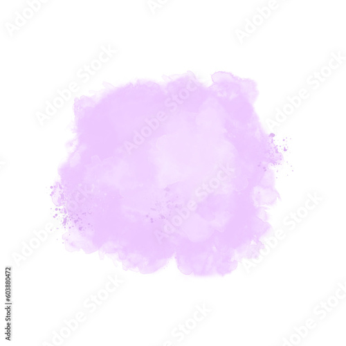 Abstract light lilac watercolor stain texture background