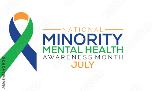 Canvas Print Minority mental health awareness month