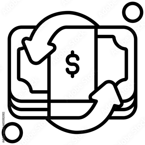 cashback outline icon