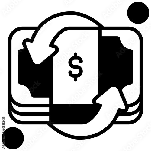 cashback solid line icon