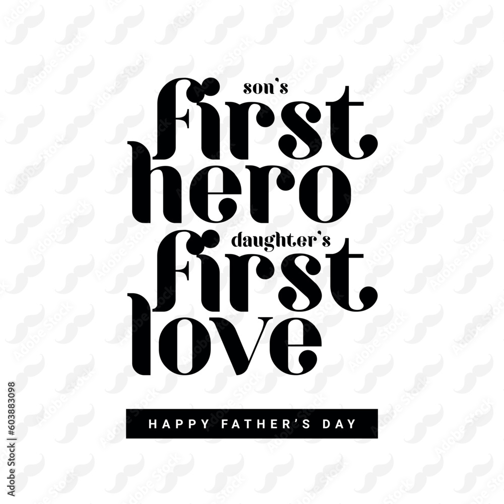 Vecteur Stock Happy Father's Day greeting social media post banner