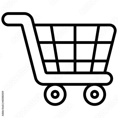 shopping cart outline icon