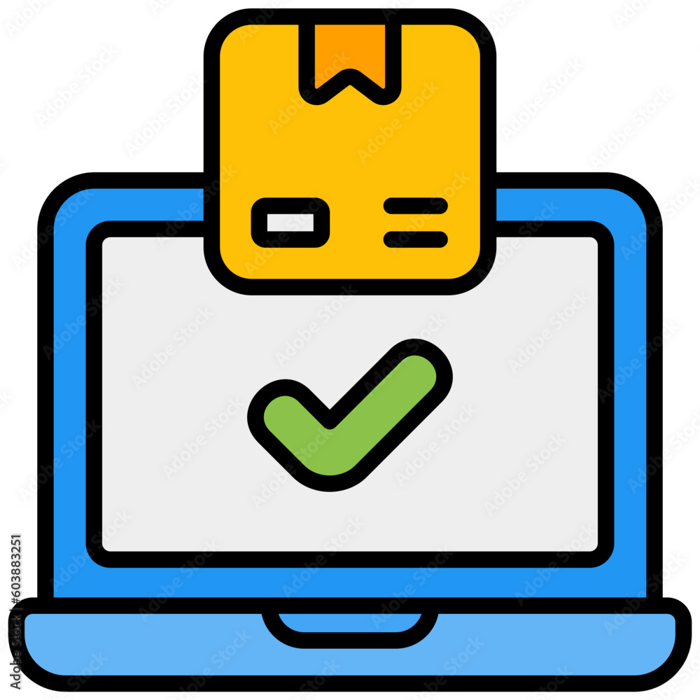delivery outline color icon delivery outline color icon