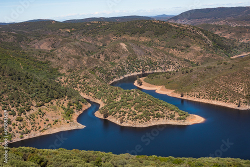 Monfrague National Park in Extremadura, Spain. The confluence of the rivers Tagus and Tietar. photo