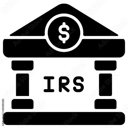 irs building glyph icon
