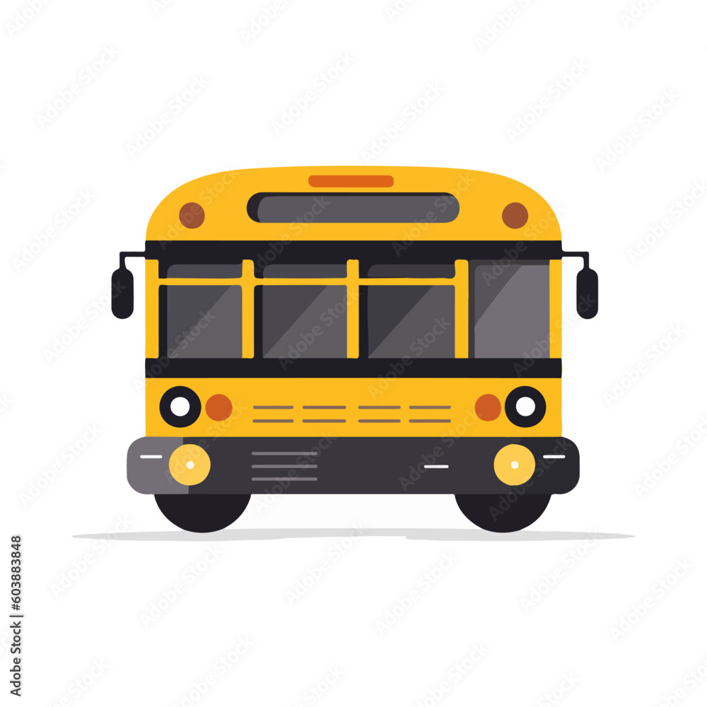 bus school vector 2d