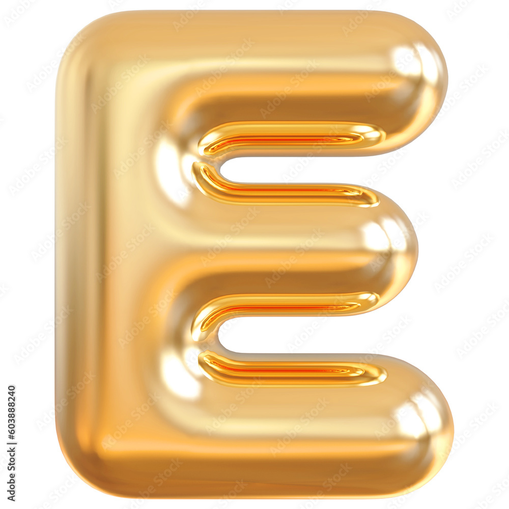 Alphabet Letter E Gold 3d font Alphabet Letter E Gold 3d font