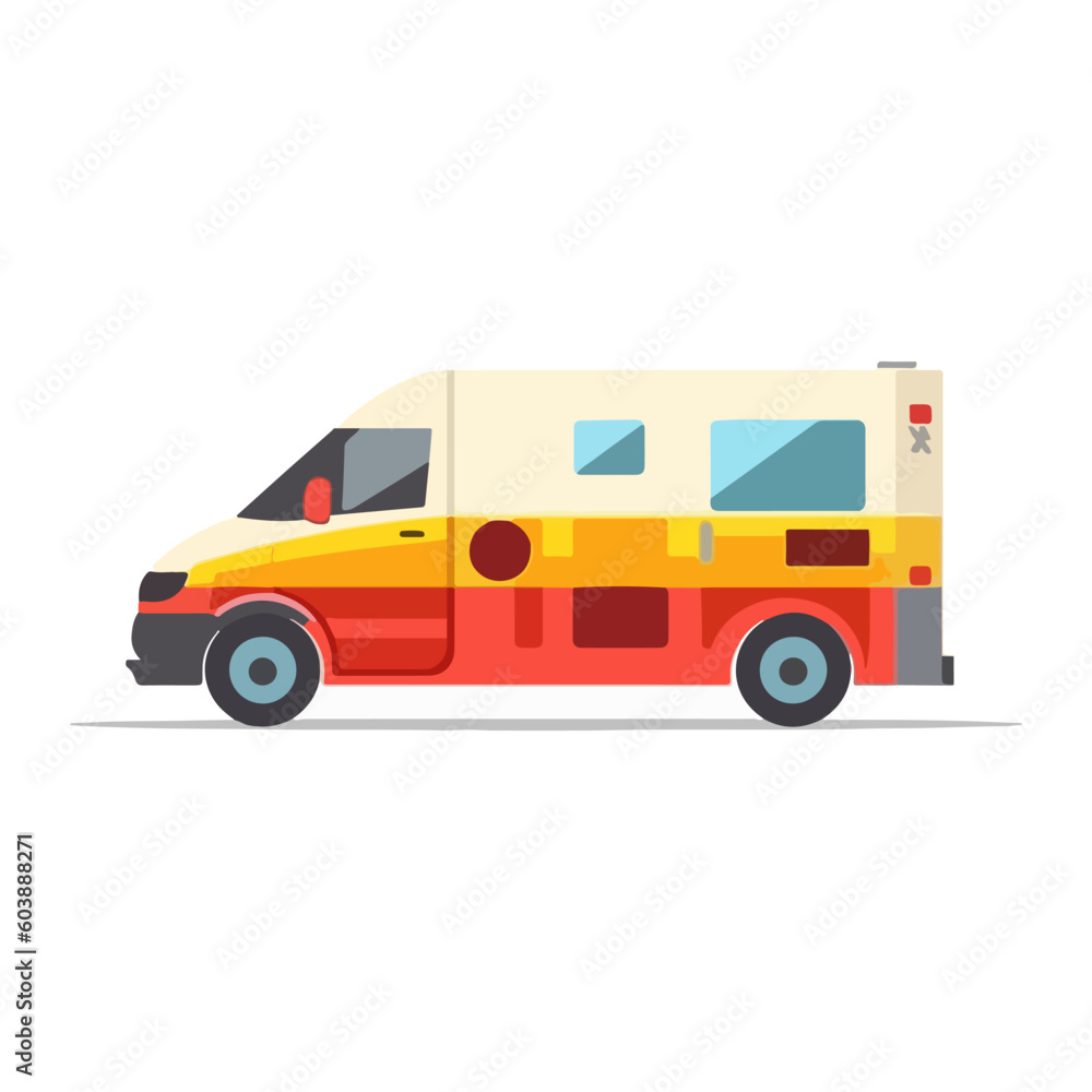 ambulance hospital car vector illustration