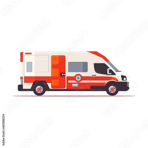 Wallpaper Mural ambulance hospital car vector illustration Torontodigital.ca
