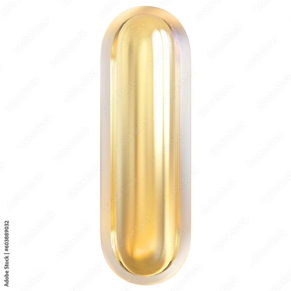 Alphabet Letter I Gold Modern 3d font Alphabet Letter I Gold Modern 3d font