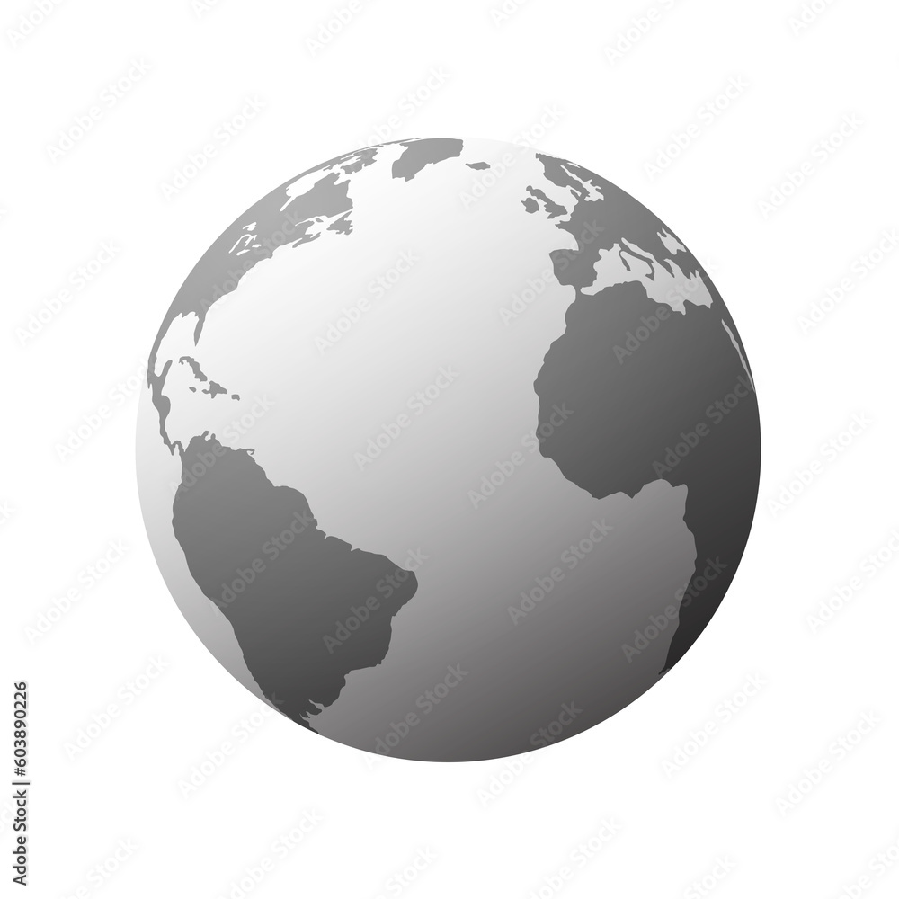 3d planet earth icon. globe on gray background. Earth Elements by Google Earth. 3d planet earth icon. globe on gray background. Earth Elements by Google Earth.