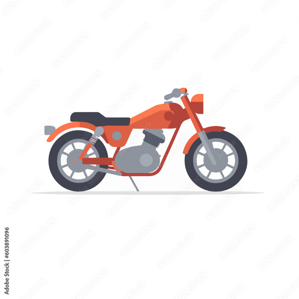 Fototapeta premium motorcycle classic retro custom vector
