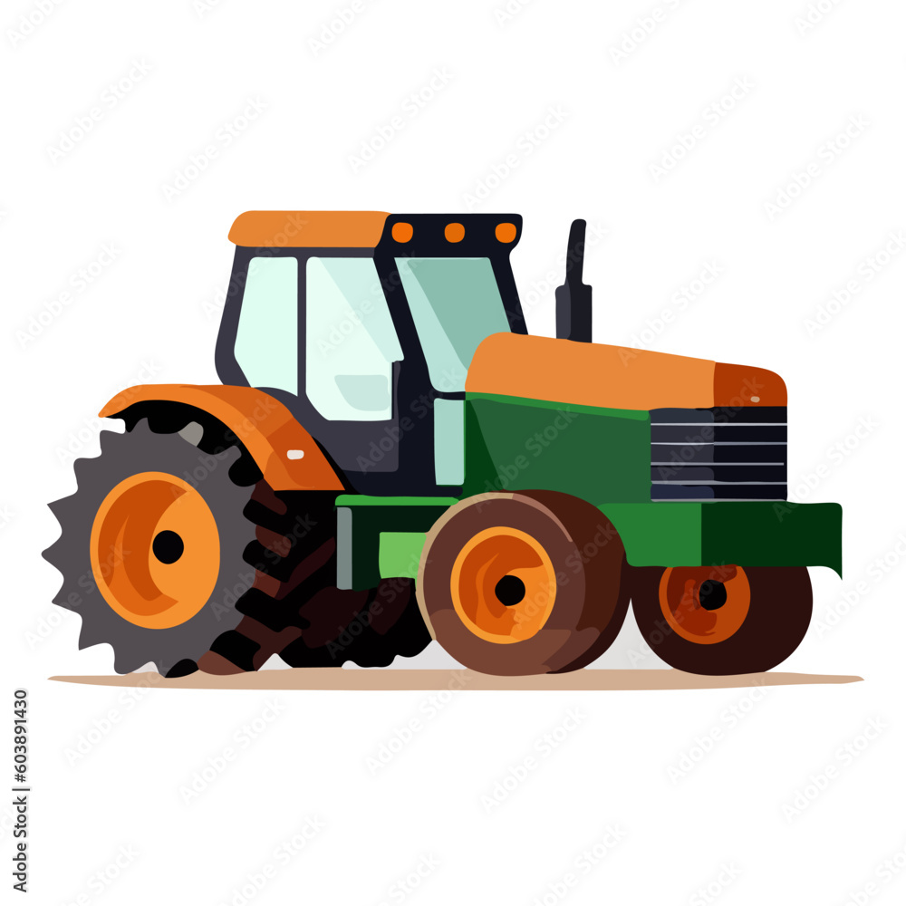 Obraz premium tractor agriculture machine vector