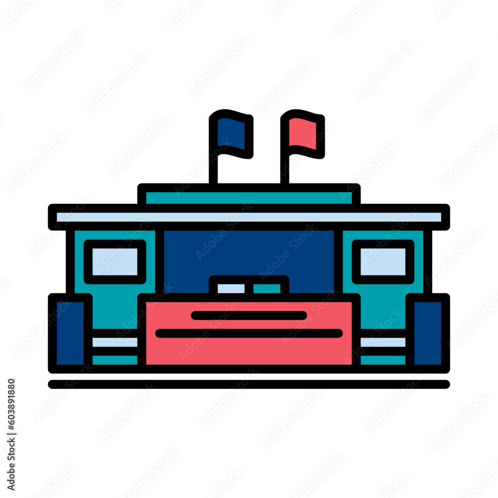 Filled Line Embassy design vector icon design vector line icon svg Filled Line Embassy design vector icon design vector line icon svg