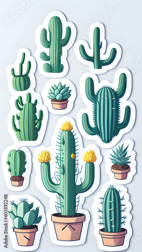 Captivating Cactus Vase Art