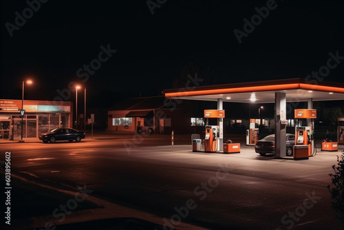 Petrol is a combustible mixture, gasoline oil, motor fuel, diesel engine, Liquid viscous mixture, flammable gas. Black Gold. Generative AI © Ruslan Batiuk