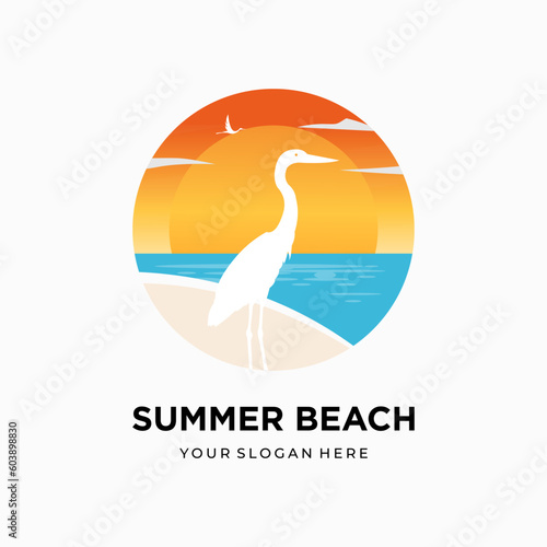 Summer Beach Logo