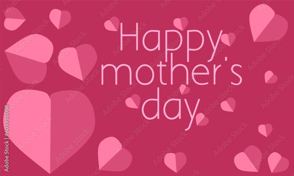 simple and beautiful background design with mother's day theme.