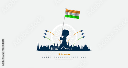 15 August, Independence Day India, Vector illustration