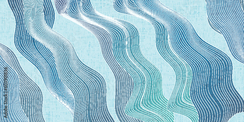 波　海　和柄　背景　