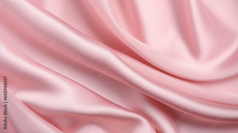 Obraz premium Smooth elegant pink silk or satin texture background.Generative Ai