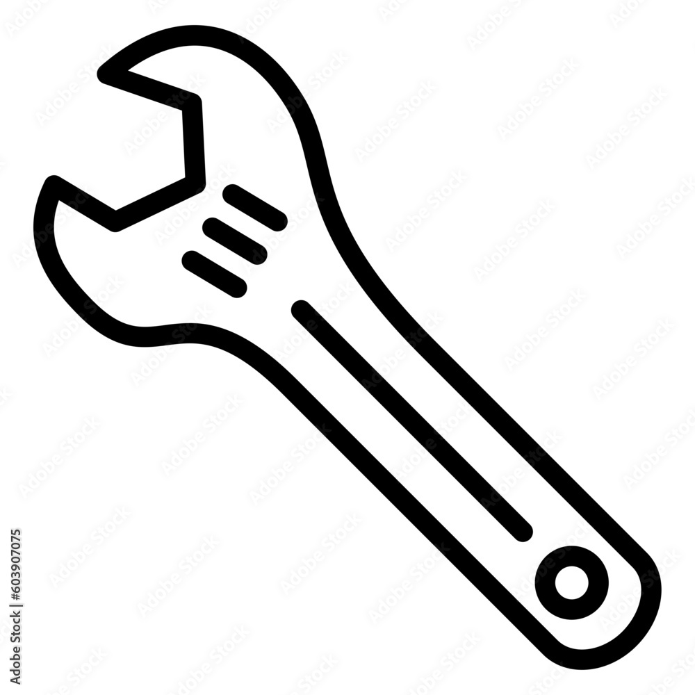 Vector Design Wrench Icon Style Vector Design Wrench Icon Style