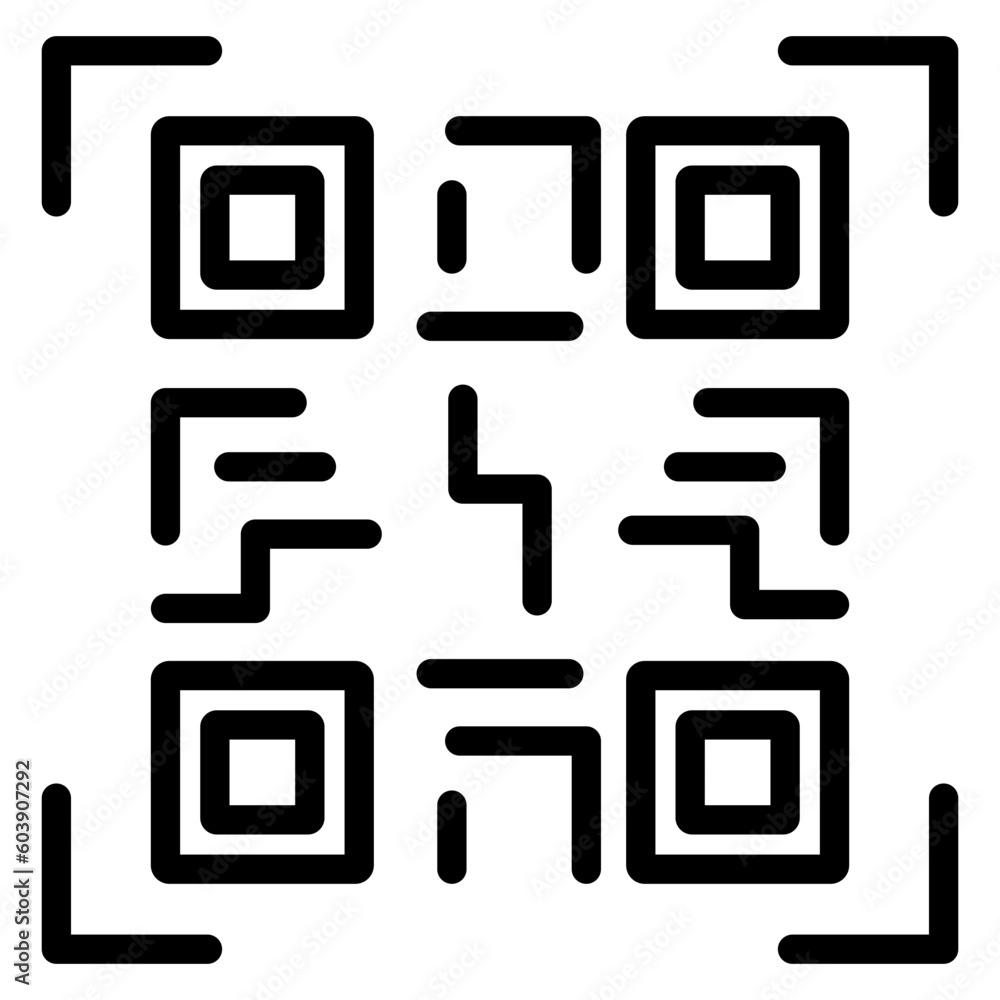 Vector Design QR Code Icon Style Vector Design QR Code Icon Style