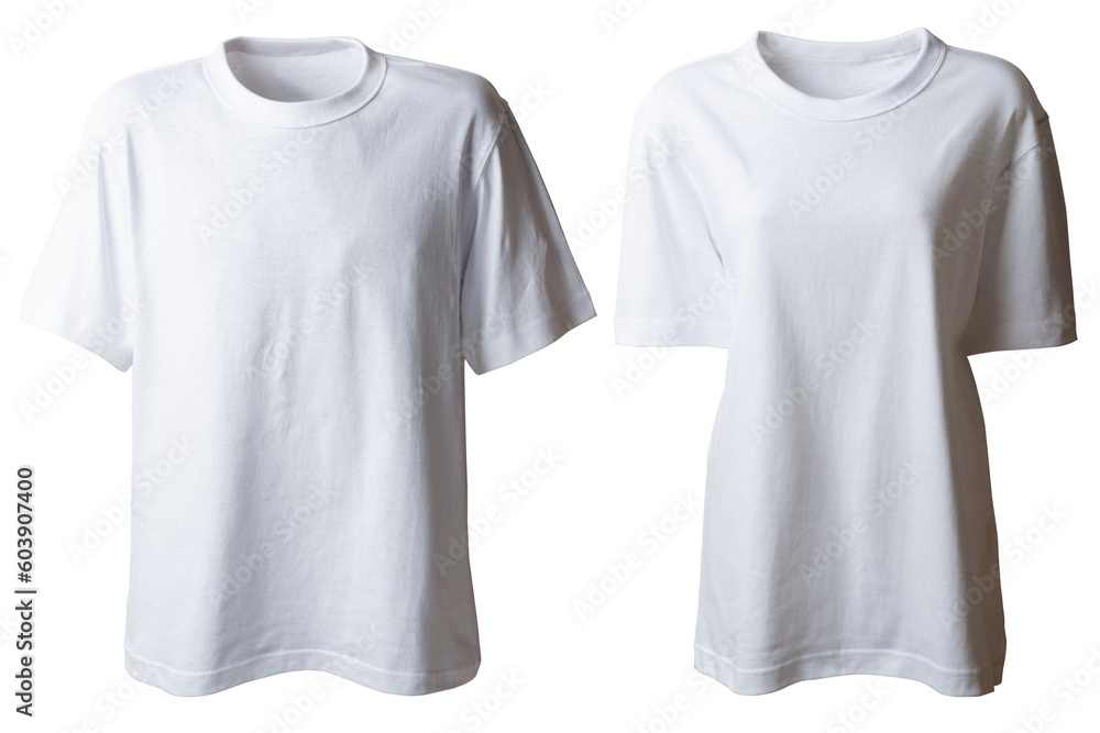 同じTシャツを着た男女 同じTシャツを着た男女