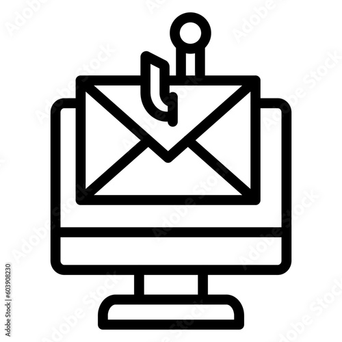 Vector Design Email Phishing Icon Style