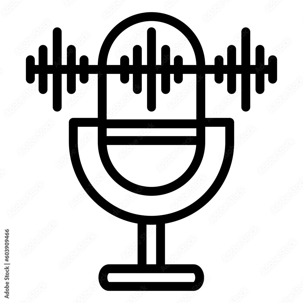 Vector Design Voice Recorder Icon Style Vector Design Voice Recorder Icon Style