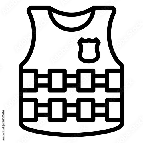 Vector Design Bulletproof Vest Icon Style