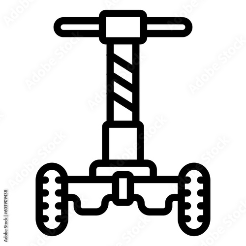 Vector Design Police Segway Icon Style
