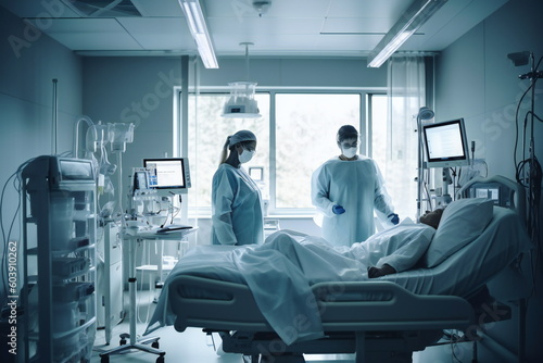 Critical Care: Patient Under Observation in the Hospital Intensive Care Unit, Generative AI