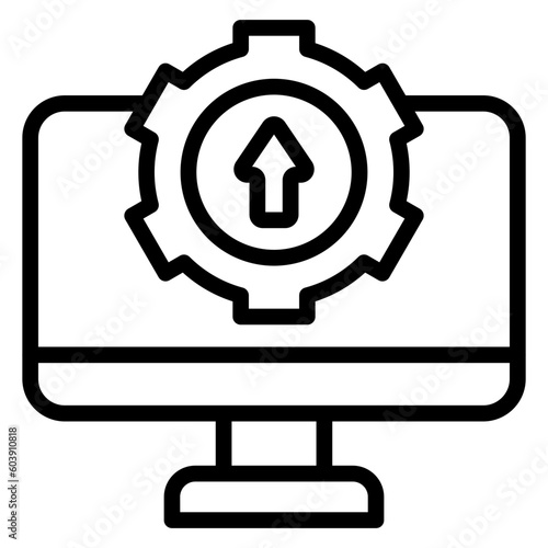 Vector Design Upgrade Desktop Icon Style