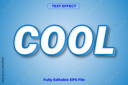 3D Cool Text Effect Design with fully editable font